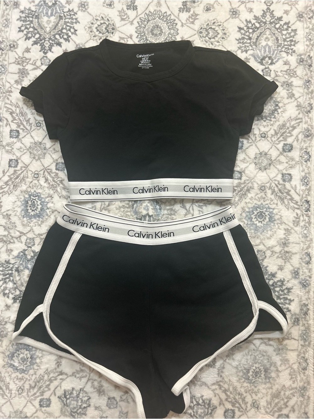 Calvin Klein Black Two-Piece Logo Waistband Set